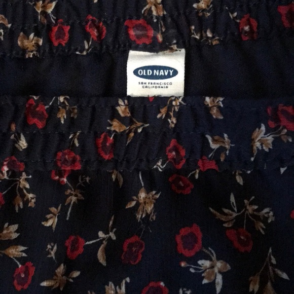 Old Navy, Skirt, Navy Blue, Elastic Waistband; - Picture 2 of 2